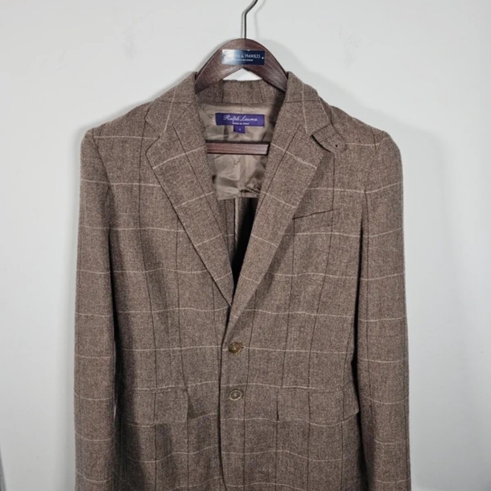 Ralph Lauren Brown Checkered Women's Blazer